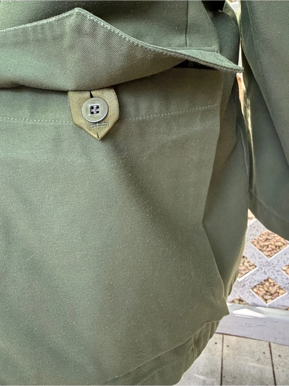 Vintage 1968 Swedish Army Military Green Jacket E 104 Chest 48” Chore Hunting - Picture 7 of 16